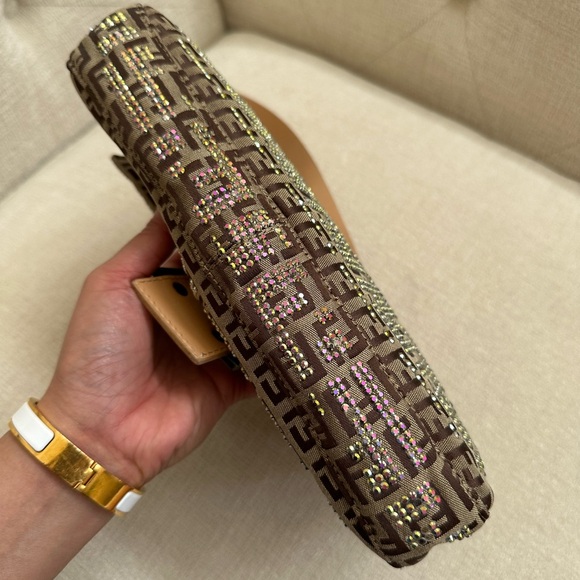 Fendi Baguette Crystal Brown FF - Picture 8 of 16